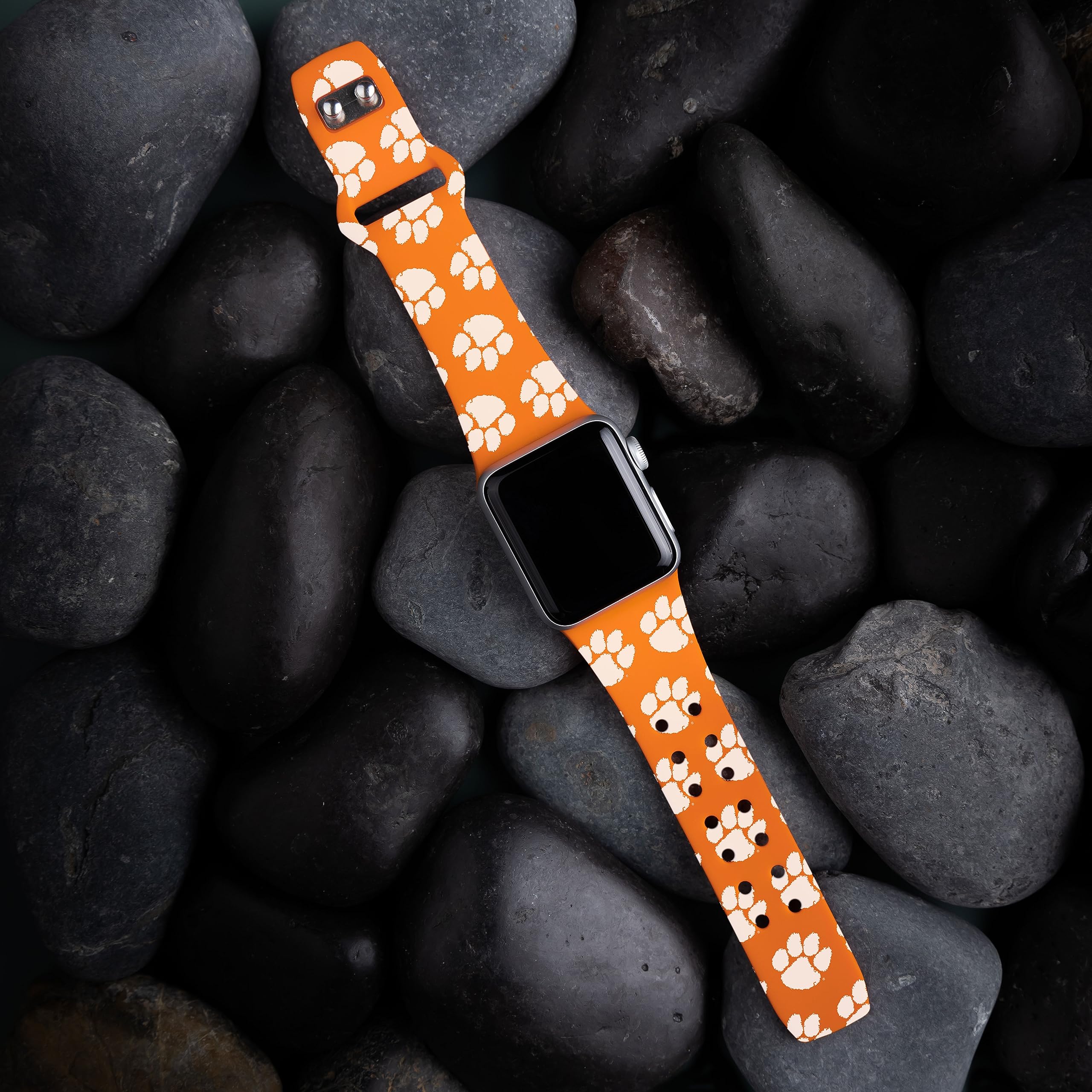 Affinity Bands Clemson Tigers HD Watch Band Compatible with Apple Watch Series 1-9 - Perfect for Game Days, Workouts & Everyday Wear