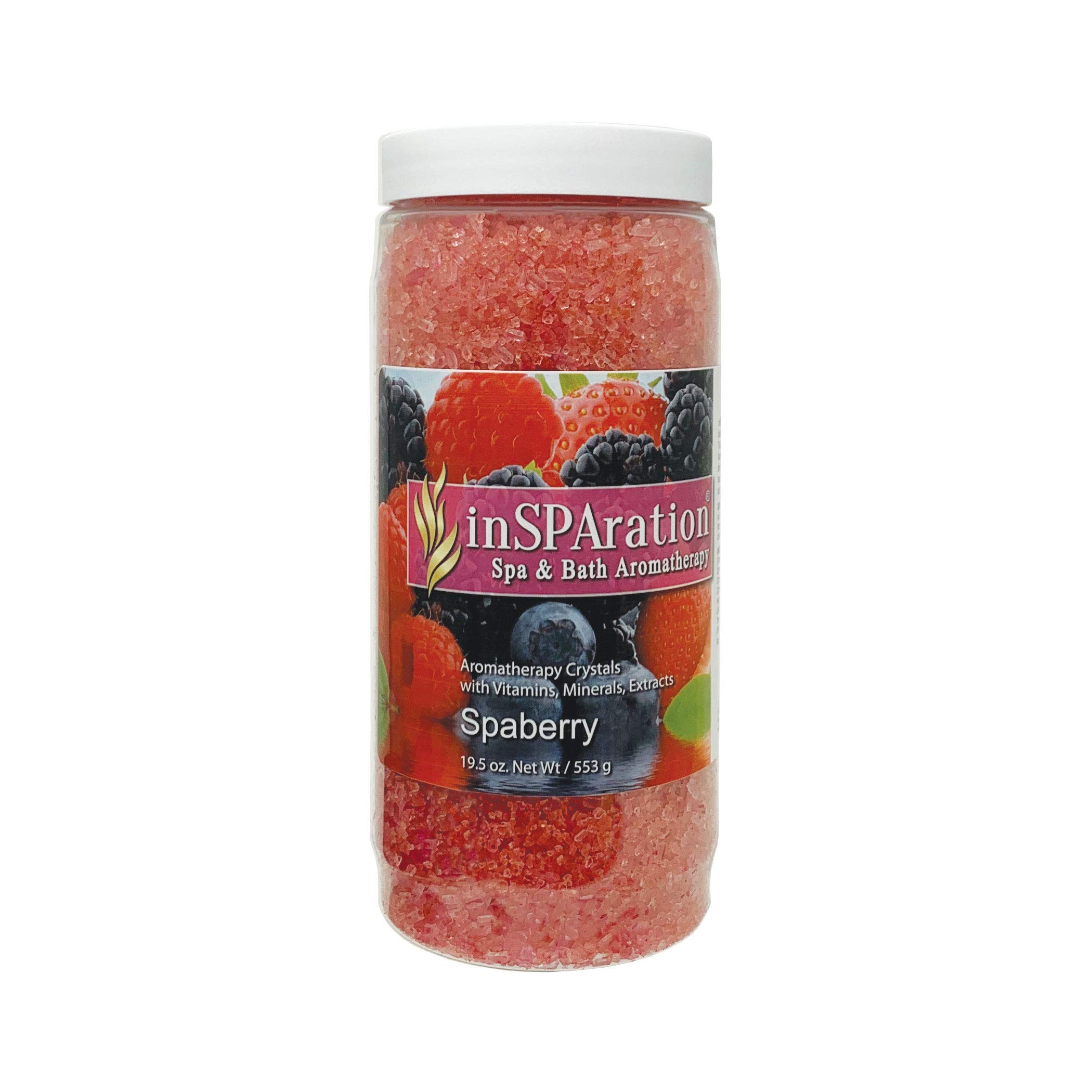 Spaberry Crystals for Spa & Hot Tubs - 19oz, Relaxing Bath Soak