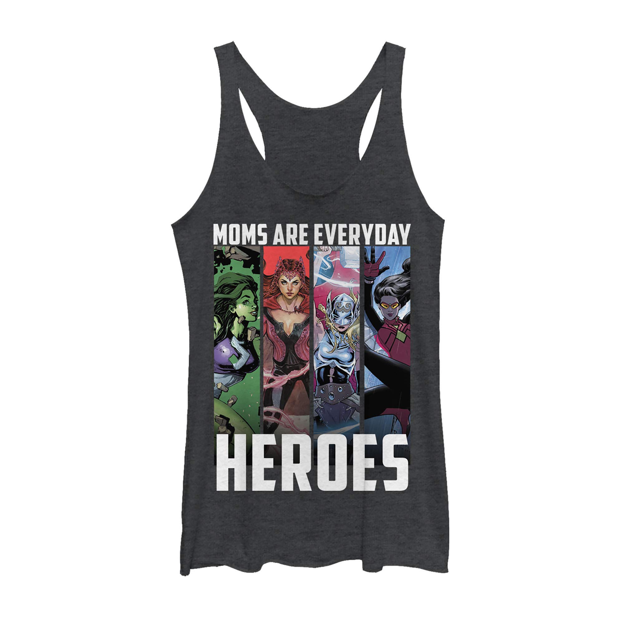 Marvel Classic Everyday Moms Women's Racerback Tank Top - Comfortable Cotton Blend Casual Wear for Women - Perfect for Gym, Yoga, and Summer Outfits