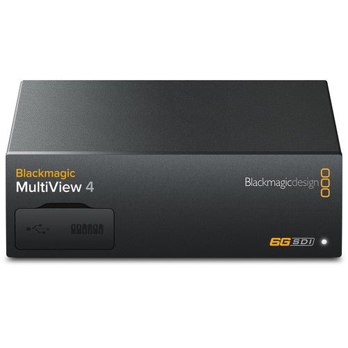 Blackmagic Design MultiView 4 Professional Video Monitor - 4K HDMI & SDI Inputs for Live Production, Broadcast & Studio Monitoring