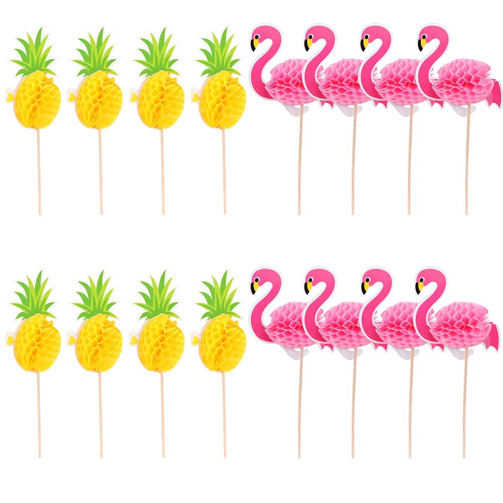 50pcs Flamingo Shaped Cake Toppers - Colorful Cupcake Decorations for Birthday, Wedding & Party Desserts - Creative Baking Ornaments for Cakes, Cupcakes & Sweet Treats