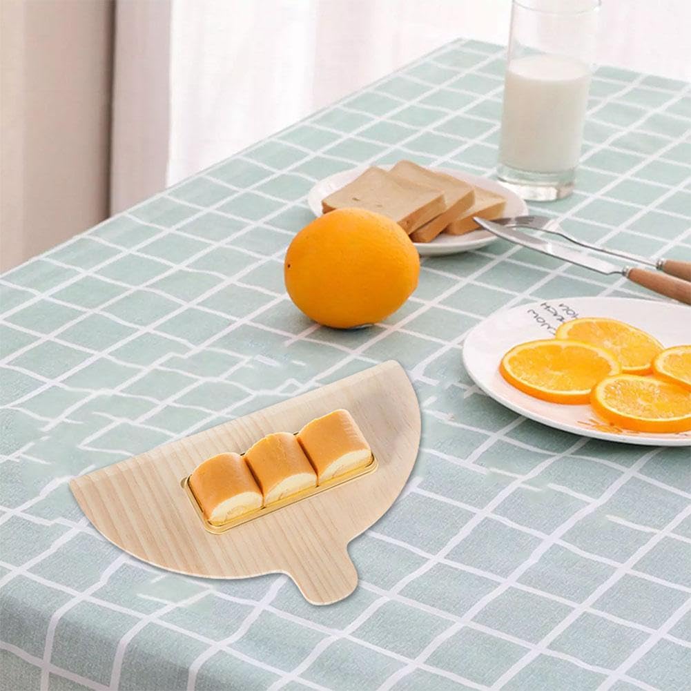 Premium Wooden Pizza Peel Set - 2-Piece Half Round Solid Wood Pizza Board & Paddle for Perfect Cheese & Baking | Oven & Wood-Fired Pizza Making Essential | Ideal for Home Kitchens & Pizzerias