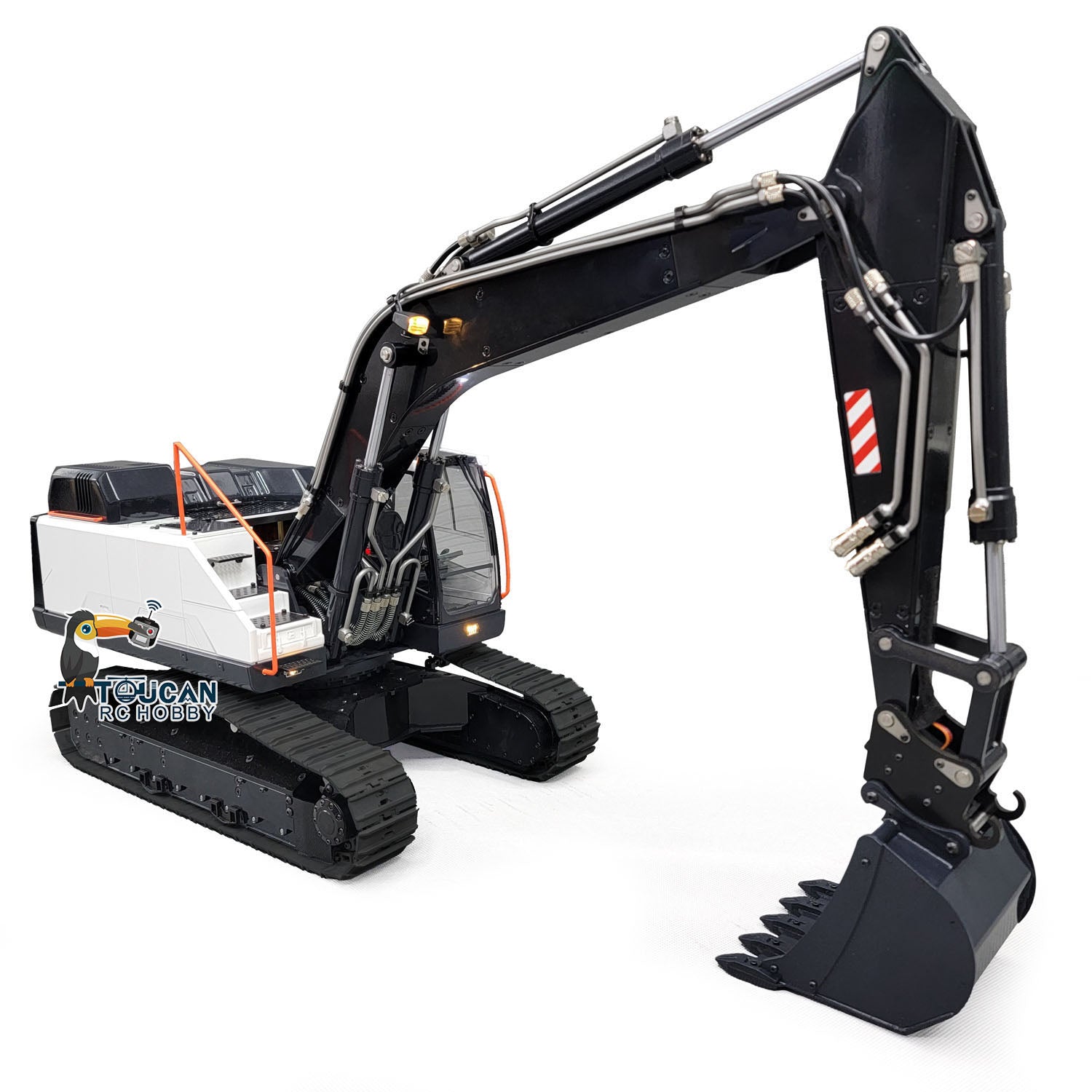 MTM EC380 1/14 Scale Metal RC Hydraulic Excavator - Remote Control Construction Truck with Assembled & Painted Design - Heavy Duty Digger Machine for Kids & Adults - Perfect for Construction Play, Collecting, and STEM Learning