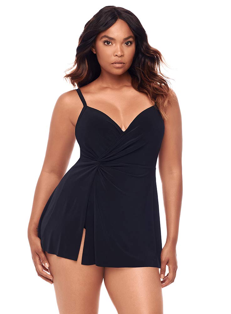 Miraclesuit Women's Tummy Control One Piece Swimsuit with Underwire Bra - Slimming Swimdress for Beach, Pool & Vacation | Twisted Sisters Adora Design