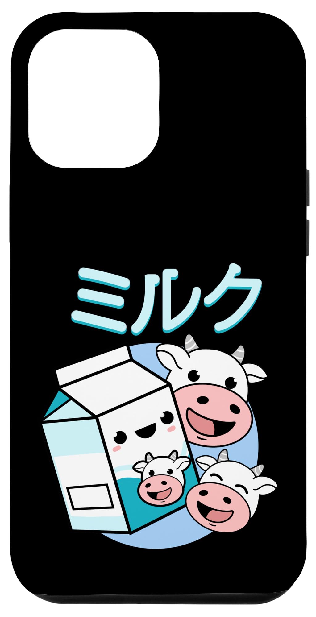 Cute Anime Cow Milk iPhone 12 Pro Max Case - Durable Protective Cover for Girls, Kawaii Style Soft TPU Phone Case - Perfect for School, Work & Daily Use