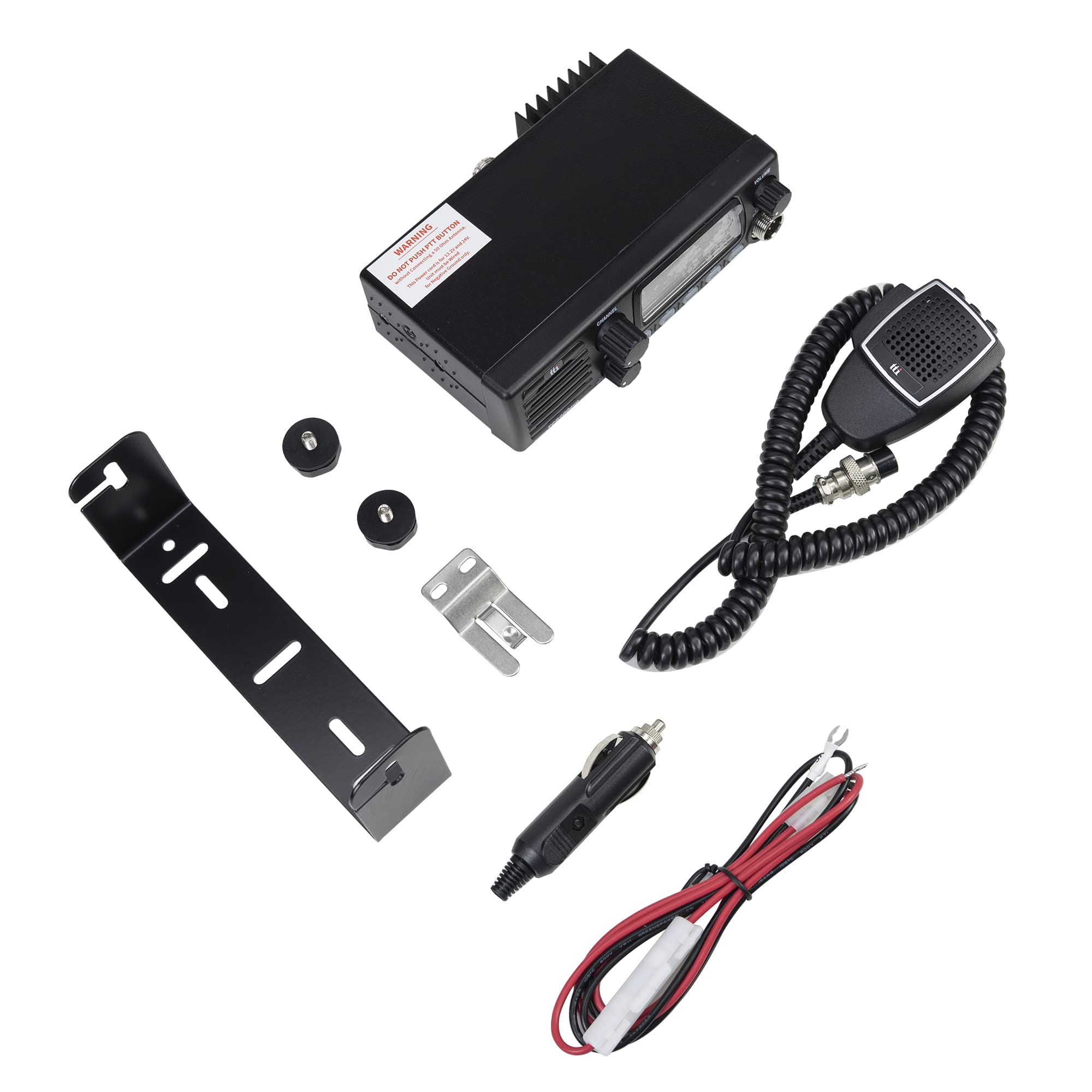 CB Radio Kit - TTi TCB-900 EVO with Free Sticky Pad (Blue) - Professional Trucker Communication for Long Haul Driving & Off-Road Adventures
