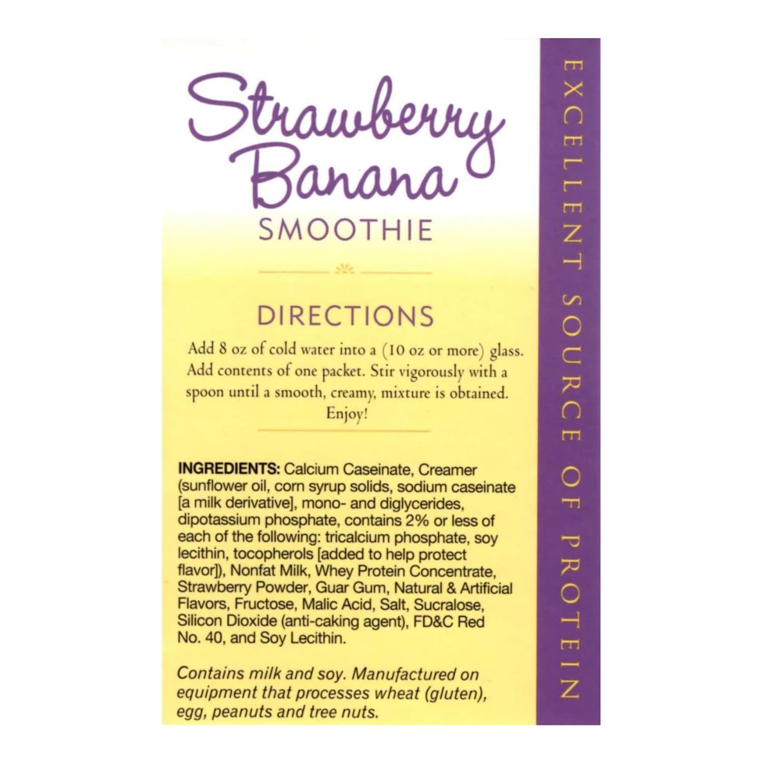 Nutmeg State Nutrition High Protein Meal Replacement Smoothie - Low Calorie, Low Fat Shake with 15g Protein, Ideal Protein Compatible, 7 Servings (Strawberry Banana Flavor) for Weight Loss & Muscle Recovery