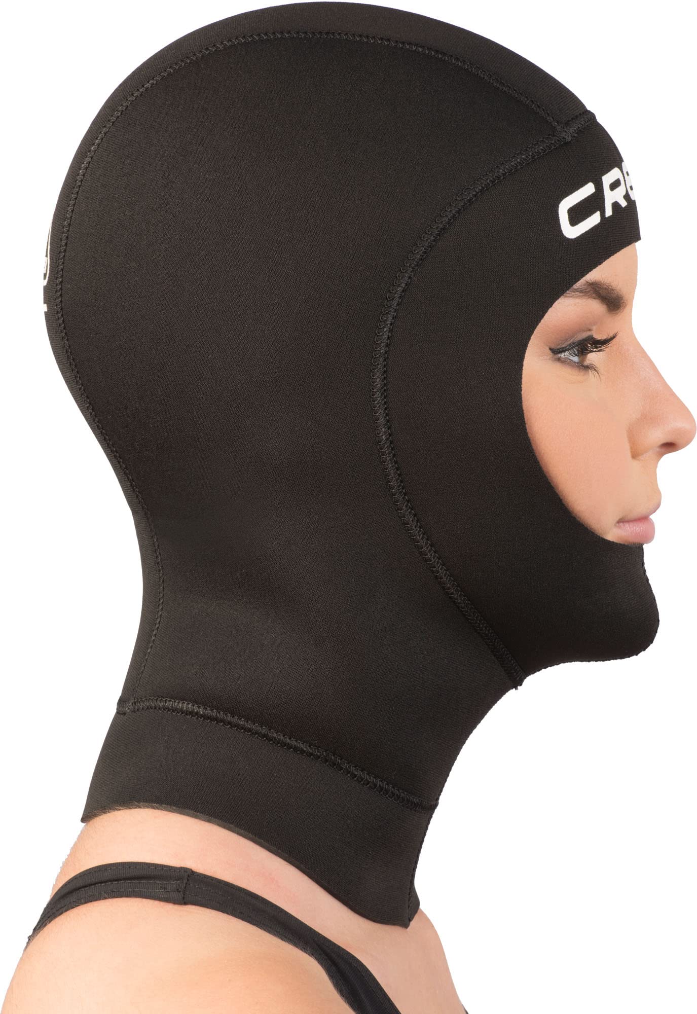 3mm Thick Unisex Neoprene Scuba Diving Hood for Adults - Warm Snorkeling & Surfing Headgear - Premium Italian Design by Cressi - Perfect for Cold Water Diving, Spearfishing & Water Sports