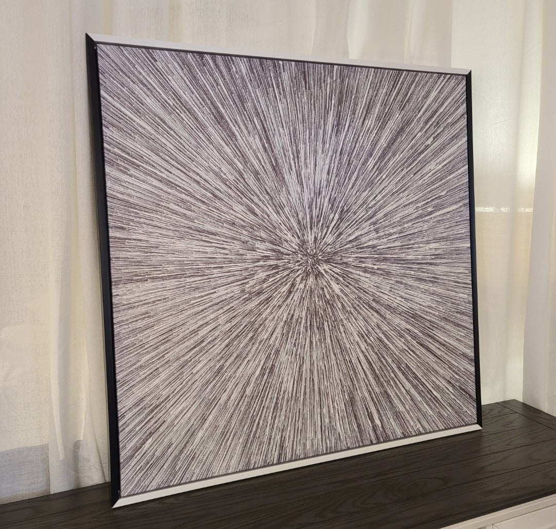 Vibrant Starburst Wall Art Decor - Modern Abstract Canvas Painting for Living Room, Bedroom & Office - Perfect Home & Office Decor Gift Idea