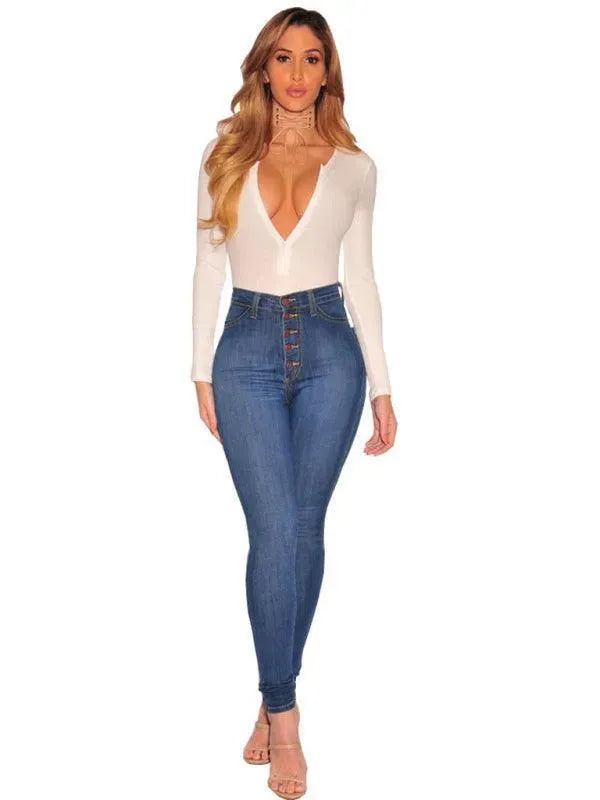 Women's High Waist Skinny Jeans - Slim Fit Stretch Denim Pants for Casual & Work Wear | Perfect for Everyday Outfits, Office, and Date Nights