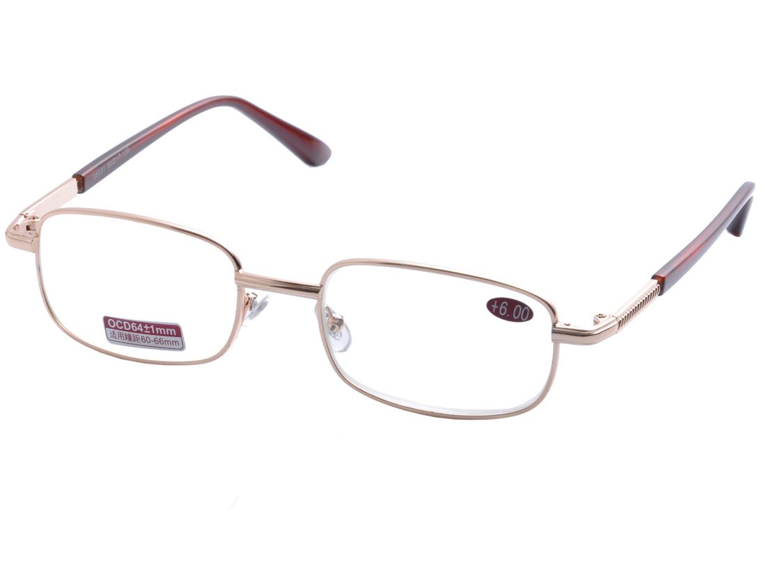 Premium Metal Full Rim Reading Glasses for Men & Women - Lightweight & Durable Eyewear for Reading, Working & Computer Use