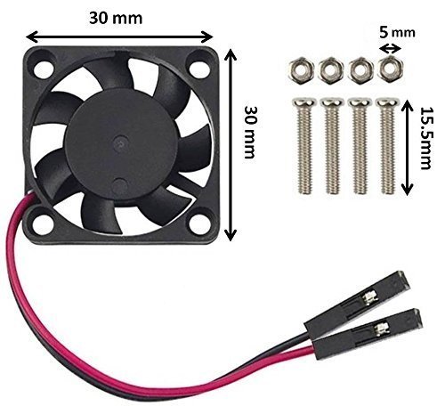 Raspberry Pi 4 Cooling Fan with Aluminum Heatsink Kit - High Performance Cooling Solution for Raspberry Pi 4B/4GB/8GB - Perfect for Gaming, Media Centers & DIY Projects