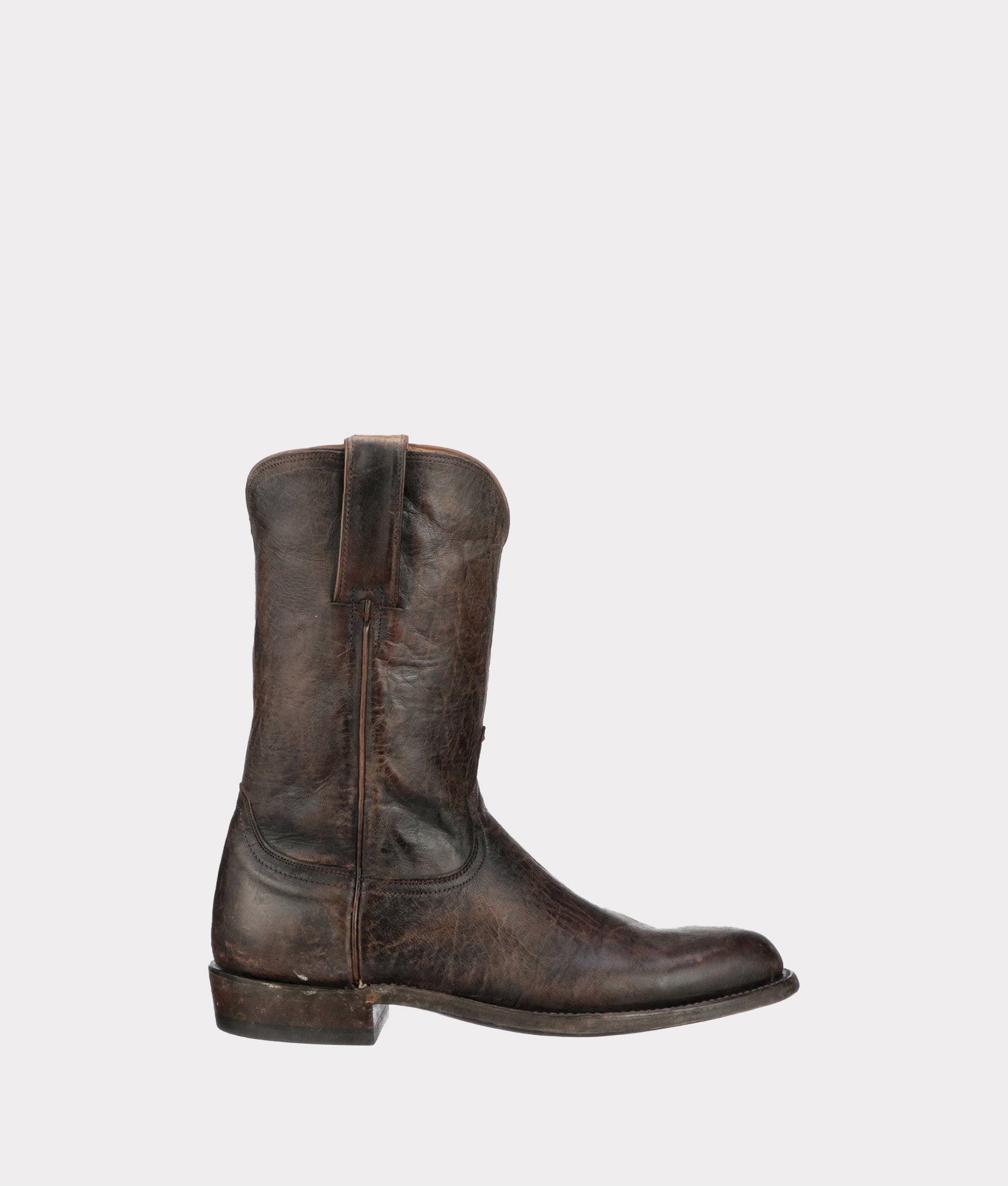 Leadville Roper Cowboy Boots - Genuine Pearl Bone Exotic Leather Western Boots for Men & Women | Perfect for Rodeo, Country Dancing & Western Fashion