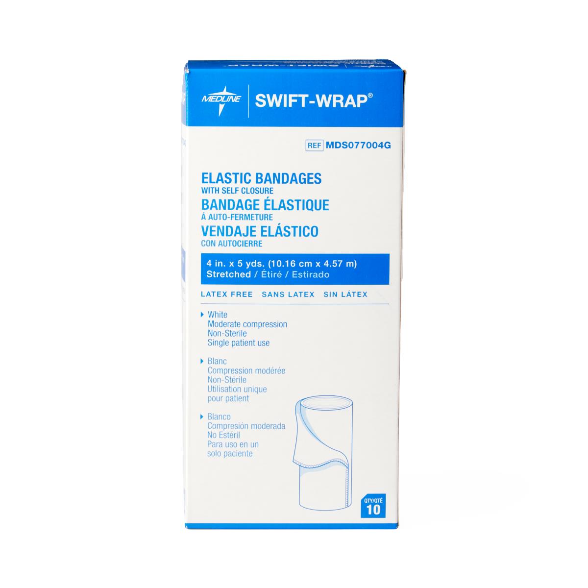 Swift Wrap Elastic Bandages for Sports & Medical Use - Adjustable Compression Support for Ankle, Wrist & Knee - Various Sizes Available