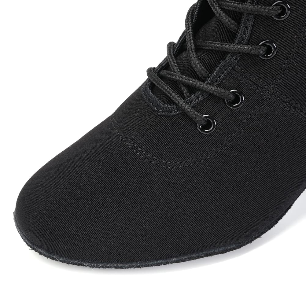 AOQUNFS Women's Latin Dance Shoes - Ballroom Salsa Tango Practice Shoes with Lace-Up Design, Comfortable & Stylish for Dance Classes, Performances & Social Events