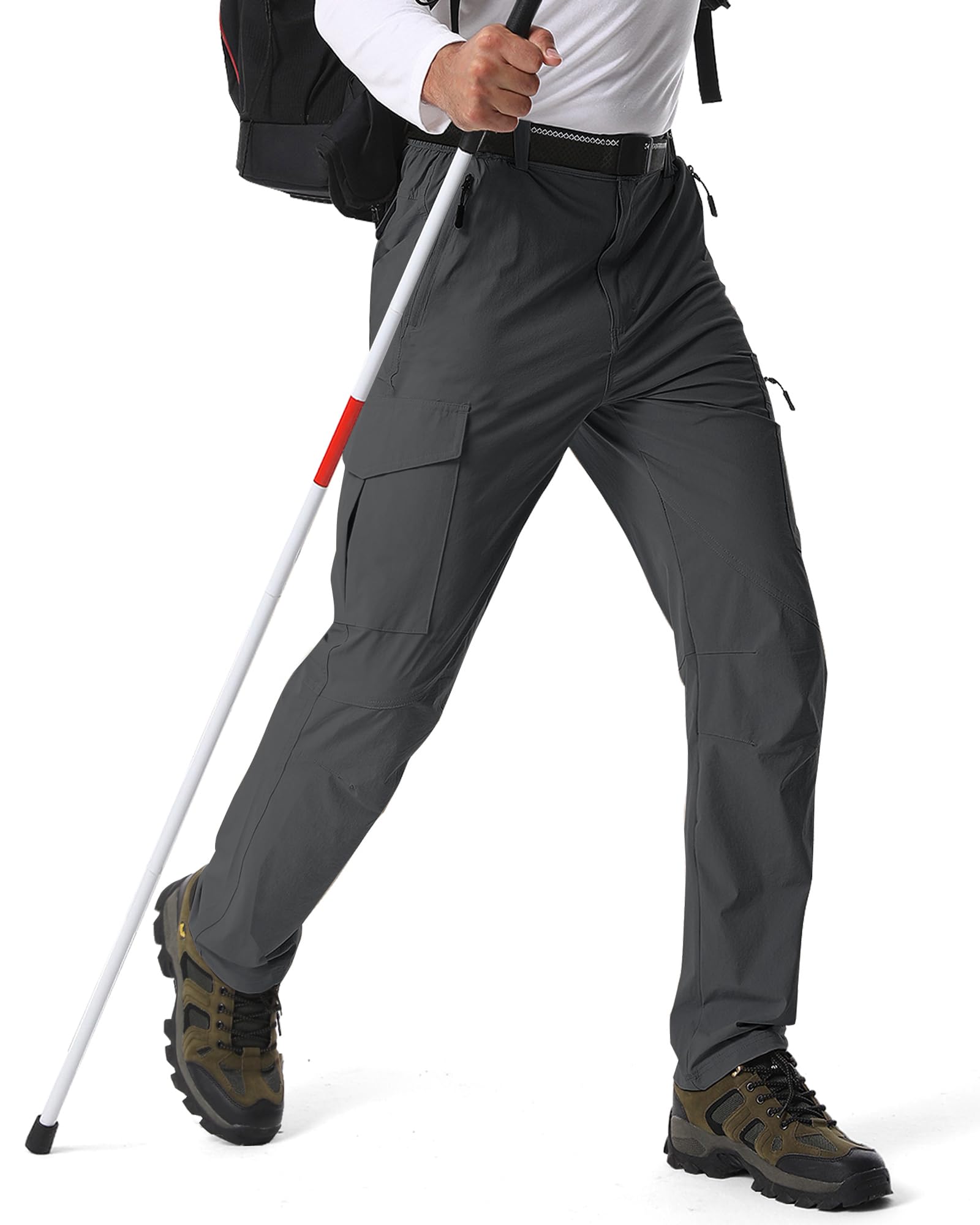 **Men's Lightweight Hiking Pants - Quick Dry, Waterproof & Breathable Outdoor Cargo Pants with 6 Pockets - Perfect for Summer, Fishing & Casual Adventures**