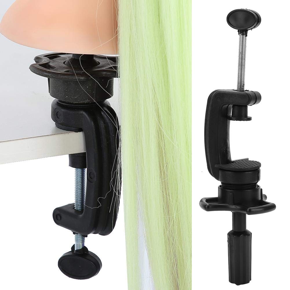 Professional Mannequin Head Holder for Hairdressing Training - Salon Wig Model Stand with Tripod Base (Black) | Perfect for Hairstyling Practice, Wig Display & Beauty School Training