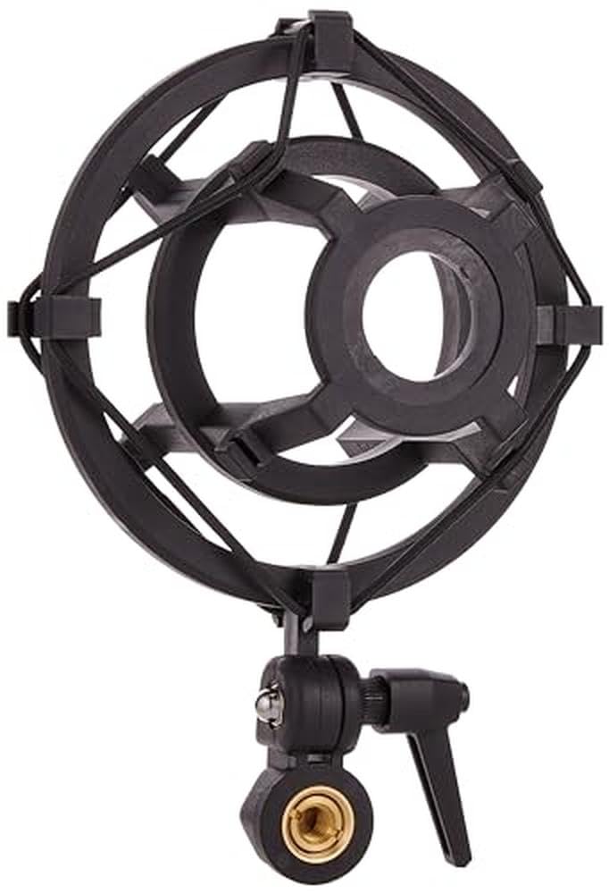 Rode SM2 Black Shock Mount for Large Diaphragm Condenser Microphones - Professional Studio Recording, Podcasting & Voice Over Equipment