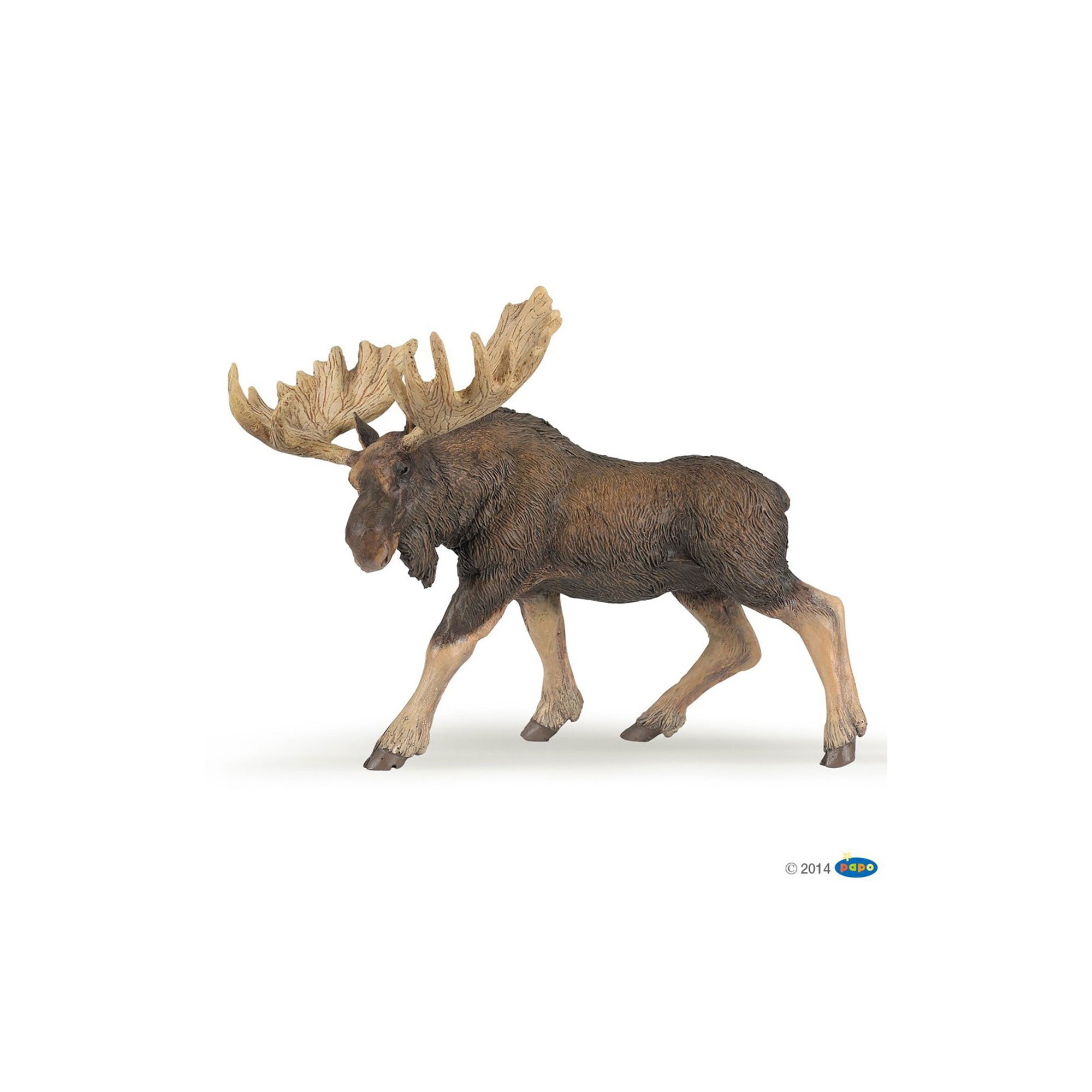 Realistic Moose Animal Figurine - Handcrafted Resin Deer Statue for Home Decor, Christmas Gift & Nature-Themed Collection | Perfect for Shelf Display, Office Desk Decor, and Wildlife Enthusiasts