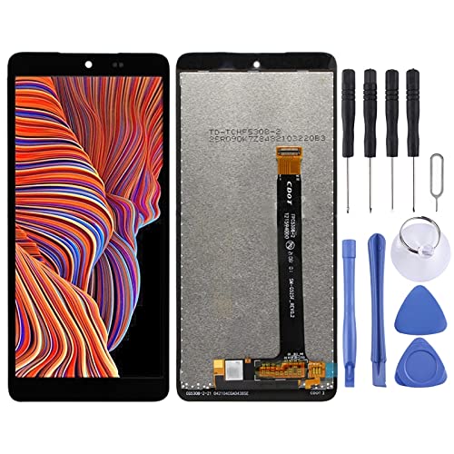 Original LCD Screen Replacement for Samsung Galaxy Xcover 5 with Digitizer Touch Screen Assembly - Cracked Display Repair for Outdoor Work & Rugged Use