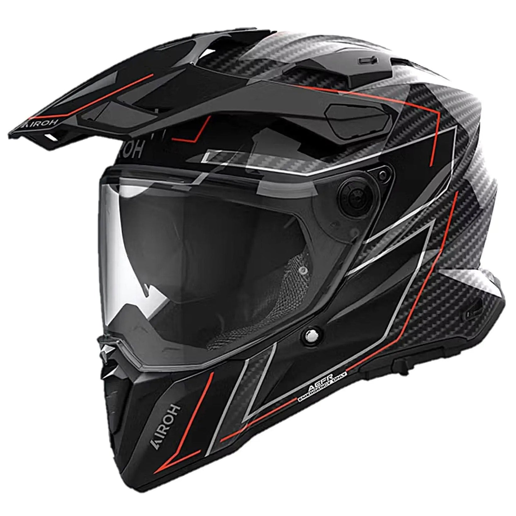 Airoh Commander 2 Carbon Motorcycle Helmet - Lightweight & Stylish Full Face Helmet for Men - Perfect for Street Riding, Racing & Adventure Motorcycling