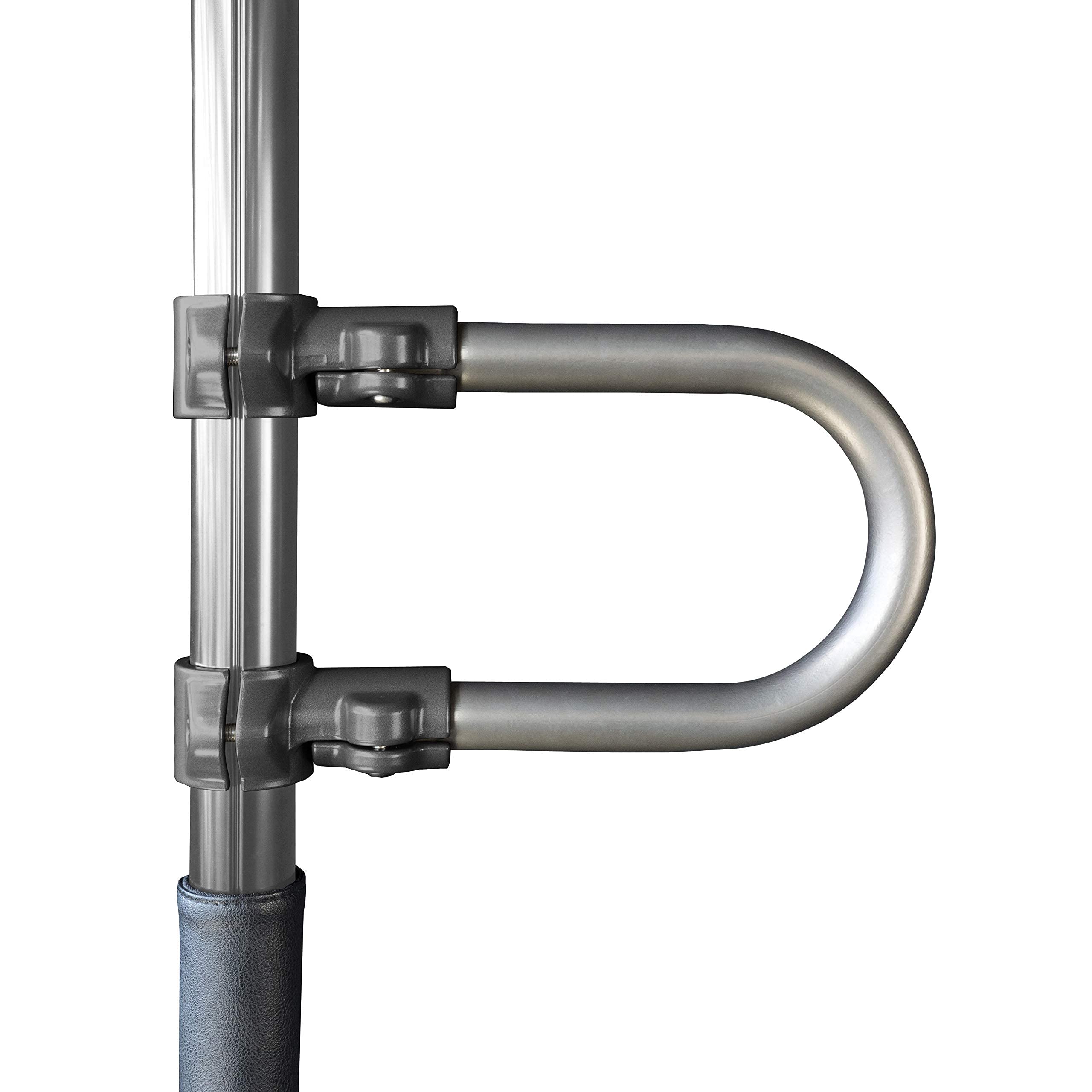 Signature Life Single Grab Bar - Compatible with Signature Life Sure Stand Pole - Graphite - Bathroom Safety Handle for Seniors & Disabled - Ideal for Showers, Toilets & Bathtubs