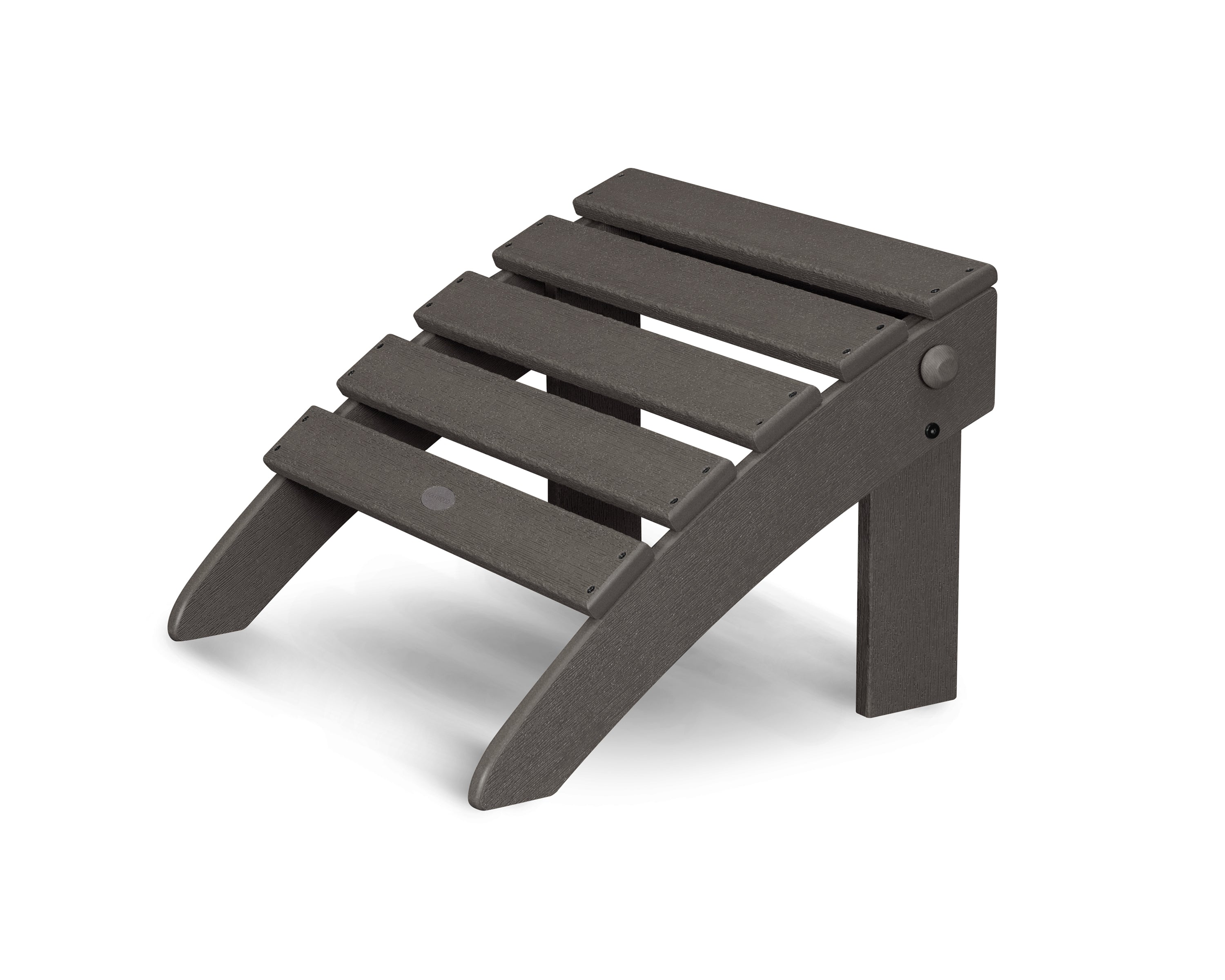 POLYWOOD Classic Adirondack Folding Ottoman - Weather-Resistant Outdoor Furniture for Patio, Garden & Poolside Use