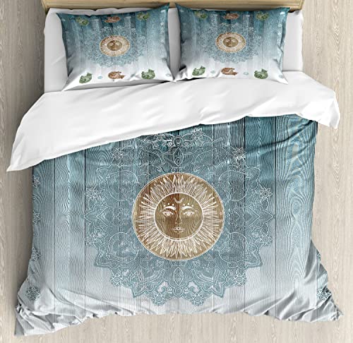 Pale Grey and Teal