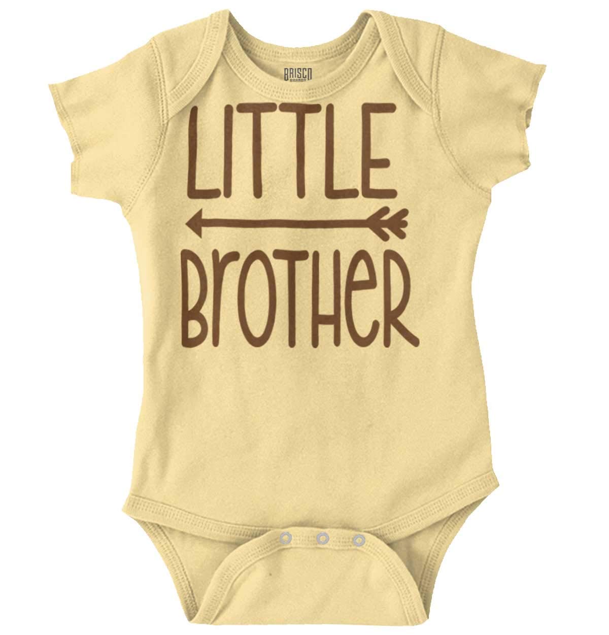 Little Brother Big Bro Siblings Matching Cute Baby Bodysuit Jumper Outfit for Boys | Soft Cotton Infant Romper for Sibling Photos & Family Events