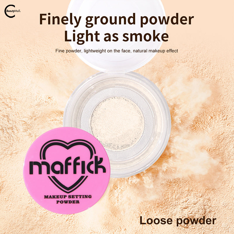 MAFFICK Oil Control Loose Setting Powder - Translucent Mattifying Face Powder for Oily Skin, Makeup Setting & Shine Control | Perfect for Daily Wear & Photo Shoots