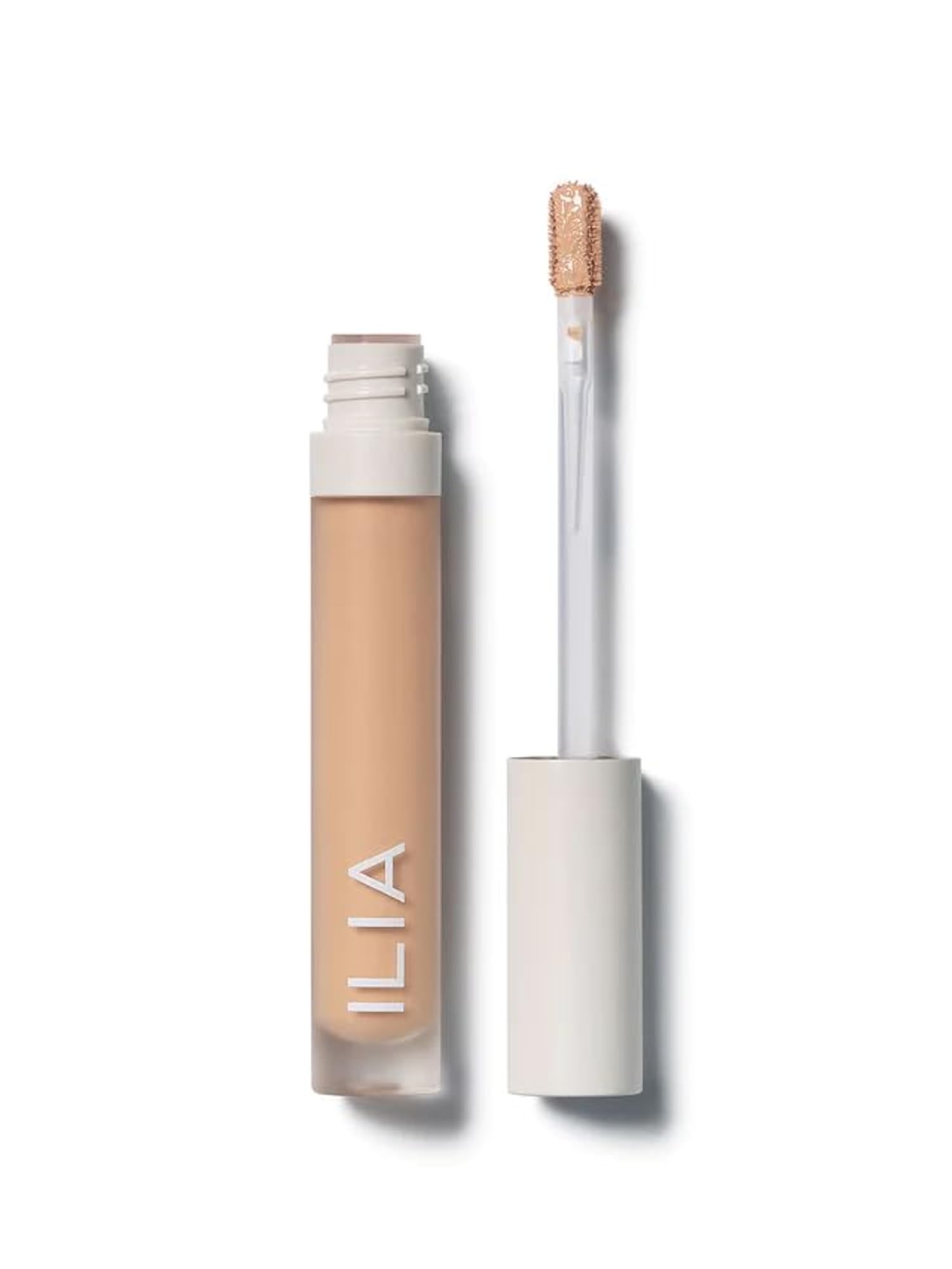 ILIA True Skin Serum Concealer - Vegan, Cruelty-Free & Non-Comedogenic | Dark Circle & Blemish Corrector for Sensitive Skin (Lotus SC2.5, 0.16 oz) | Perfect for Daily Makeup & Natural Coverage