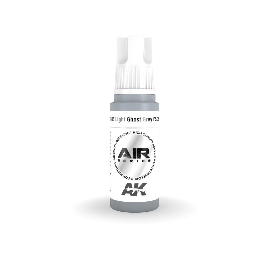AK Interactive AK11888 Air Series Light Ghost Grey FS 36375 - 17ml Acrylic Paint for Scale Models (3rd Gen) - Perfect for Aircraft, Military & Sci-Fi Miniatures