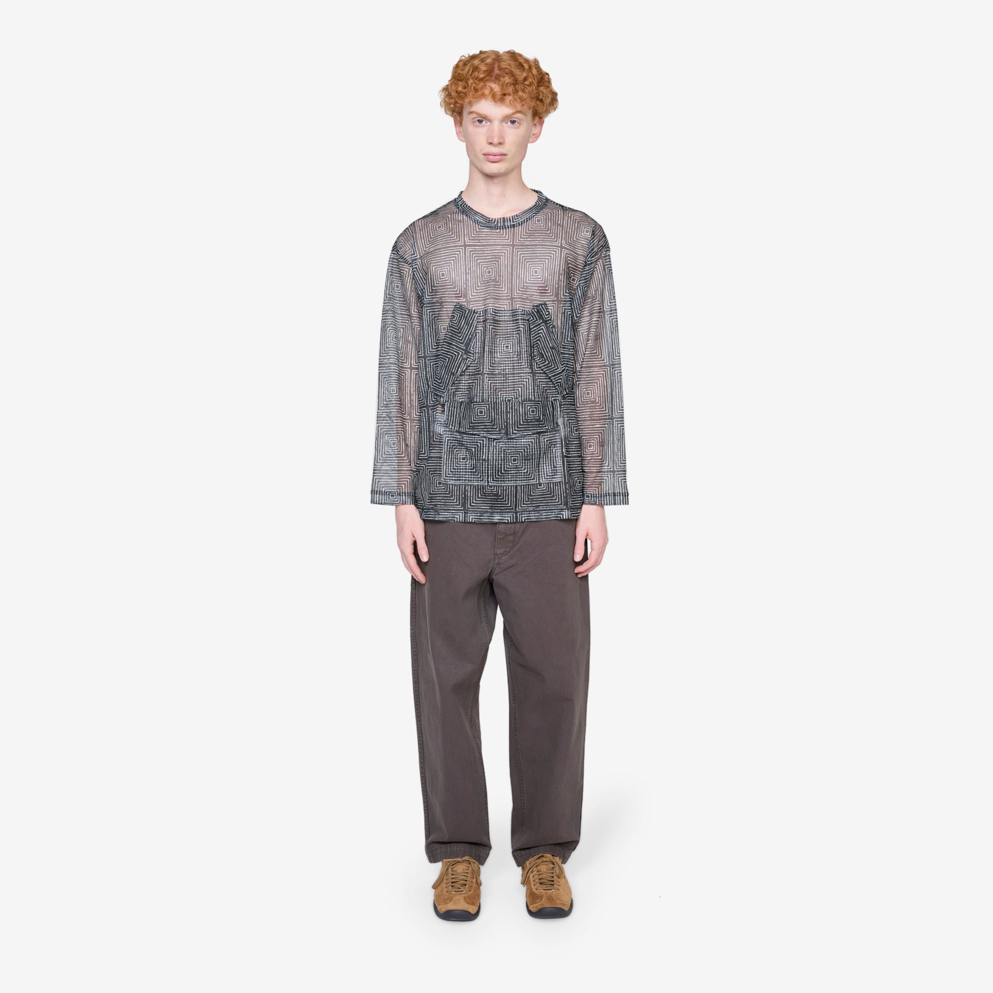 Hook Mesh Crew Black - Breathable & Stylish Men's T-Shirt for Casual Wear, Gym & Outdoor Activities