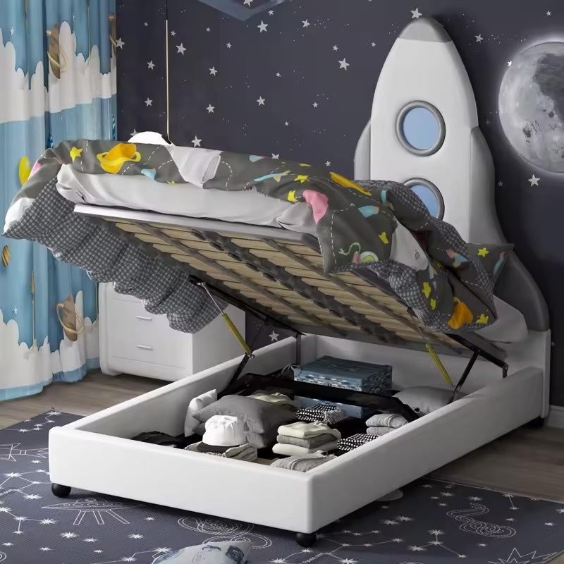 Astronaut Space Themed Kids Bed - Galaxy Decor for Children's Bedroom | Perfect for Space-Themed Room Decor & Playroom Design
