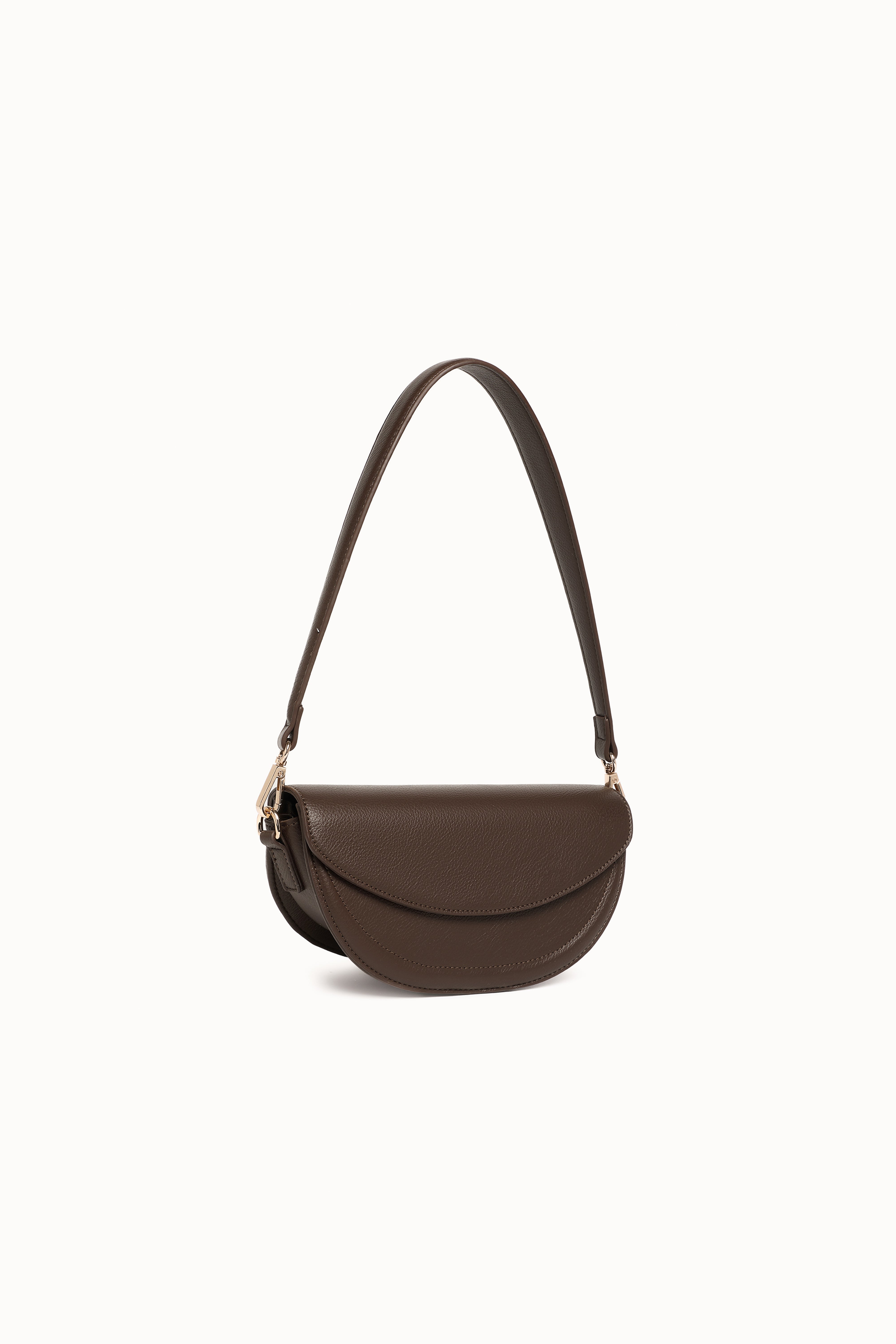 Cindy Women's Shoulder Bag - Chocolate Brown Leather Crossbody Purse for Work, Travel & Everyday Use