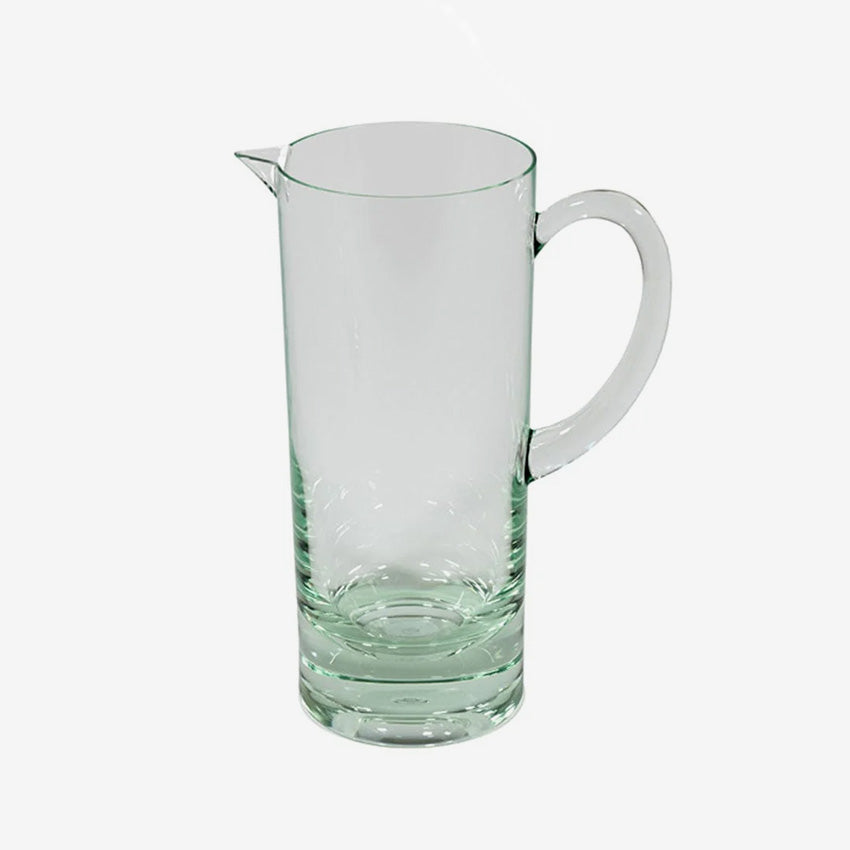 Stylish Caspari Acrylic Tall Pitcher - 32oz Clear Plastic Beverage Dispenser for Lemonade, Iced Tea & Cocktails - Perfect for Parties, Weddings & Outdoor Gatherings