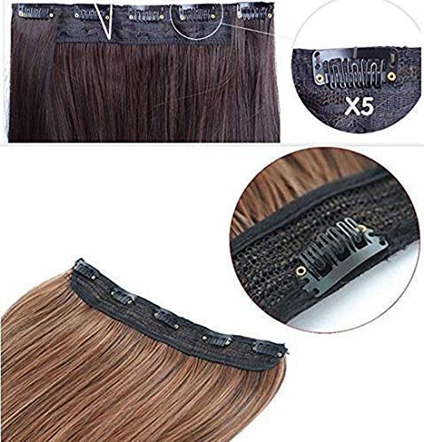 Pelo Curly 5 Clip-In Human Hair Extensions for Women & Girls - Black | Natural Looking Volume & Length | Perfect for Parties, Weddings & Daily Styling