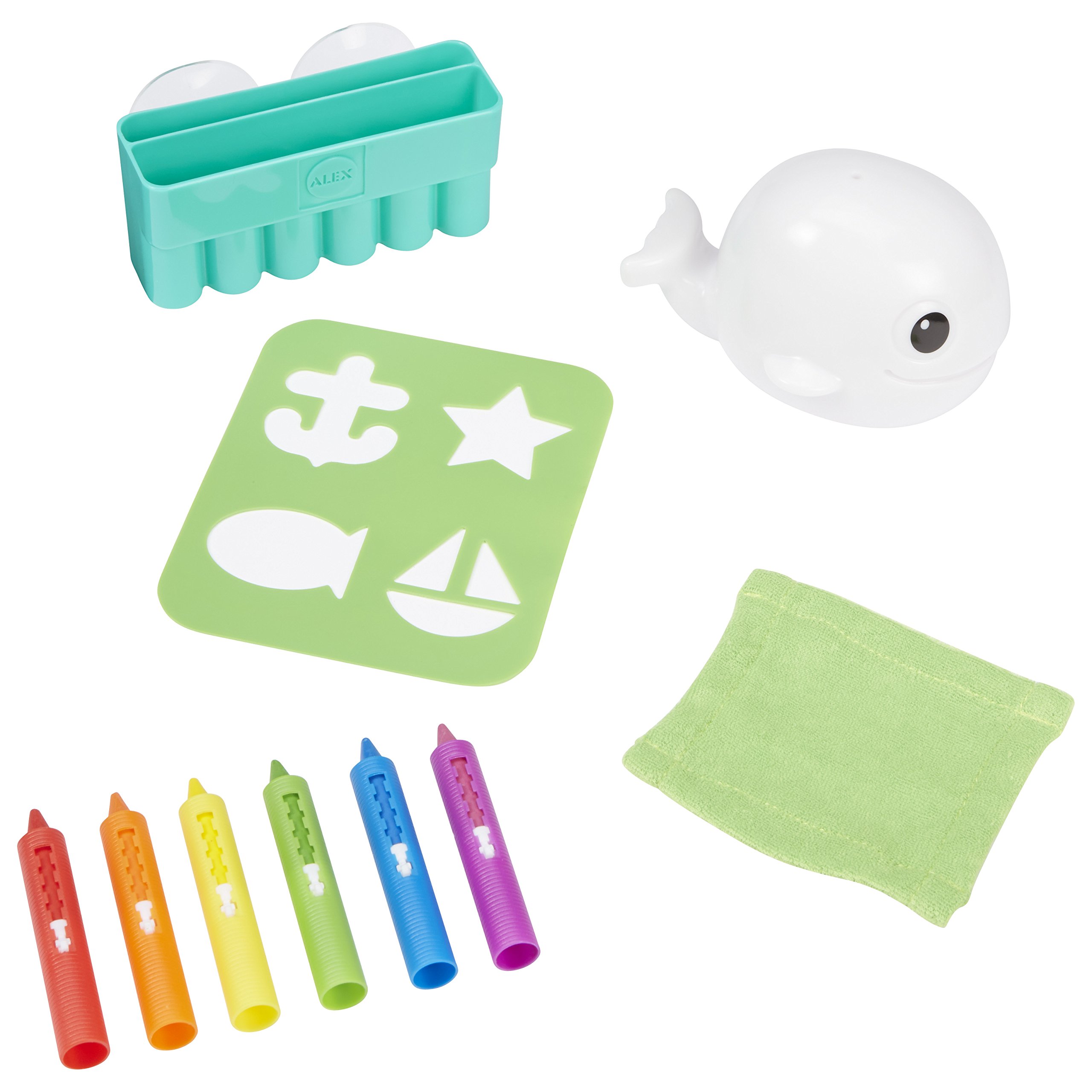Alex Bath Color Me Clean - Multicolor Washable Kids Bath Crayons for Bathtub Fun & Creative Play | Safe & Non-Toxic Toddler Bath Toys