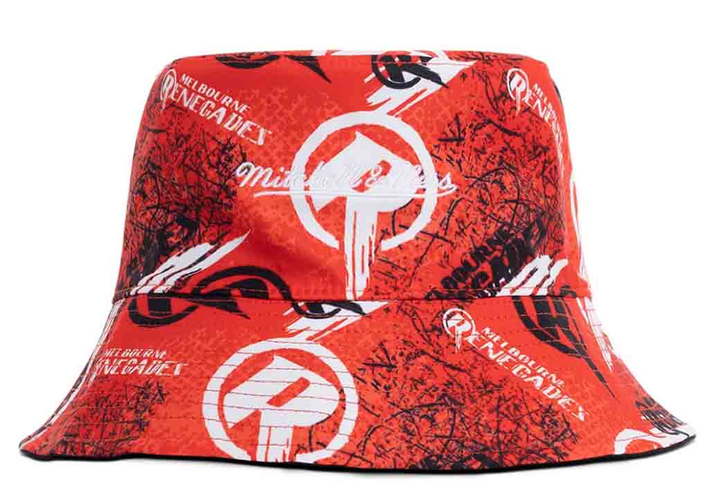 Melbourne Renegades BBL13 Graphic Bucket Hat - Official Cricket Fan Cap for Men & Women - Perfect for Outdoor Sports, Beach, and Casual Wear