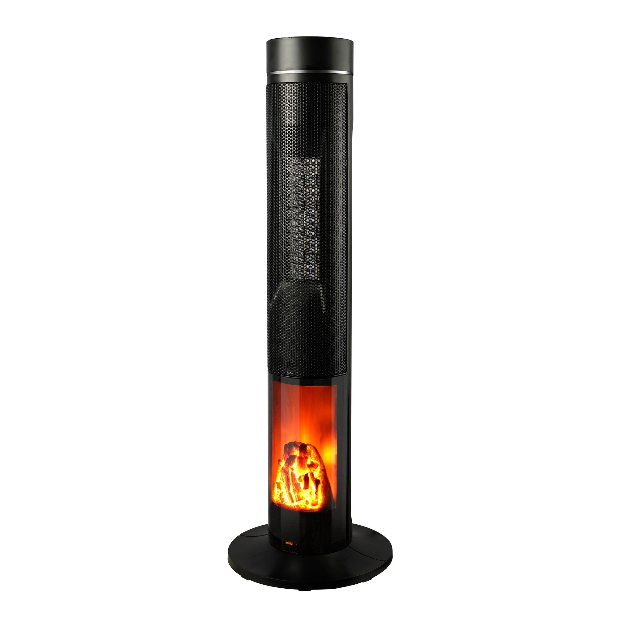 1500W Electric Space Heater with Digital LED Display & Remote Control - Portable Indoor Heater for Home, Office, Bedroom, and Garage Use