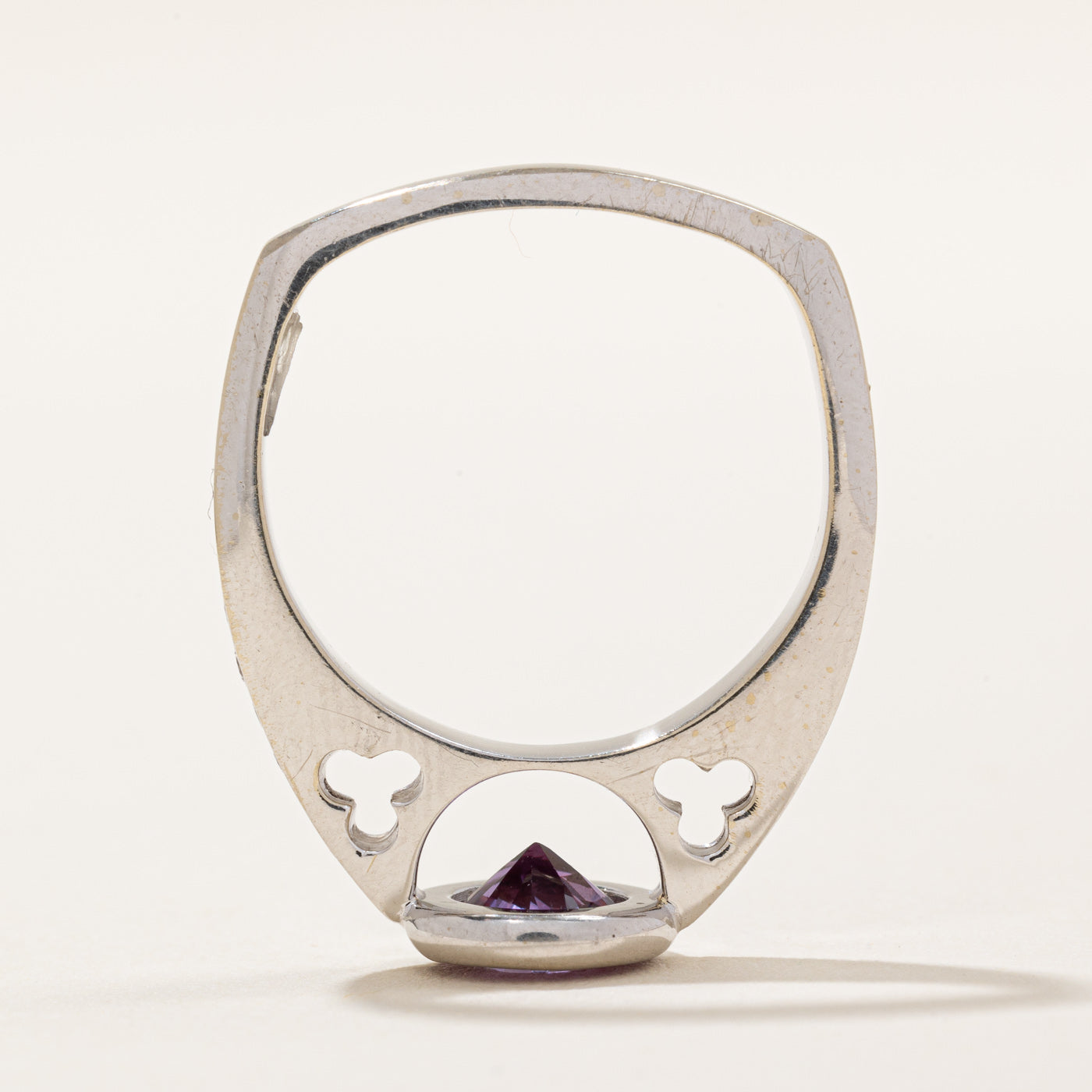 1.20ct Synthetic Purple Sapphire & 0.16ctw Diamond Ring - Size 6.5 | Elegant Wedding, Engagement & Anniversary Jewelry Gift for Women