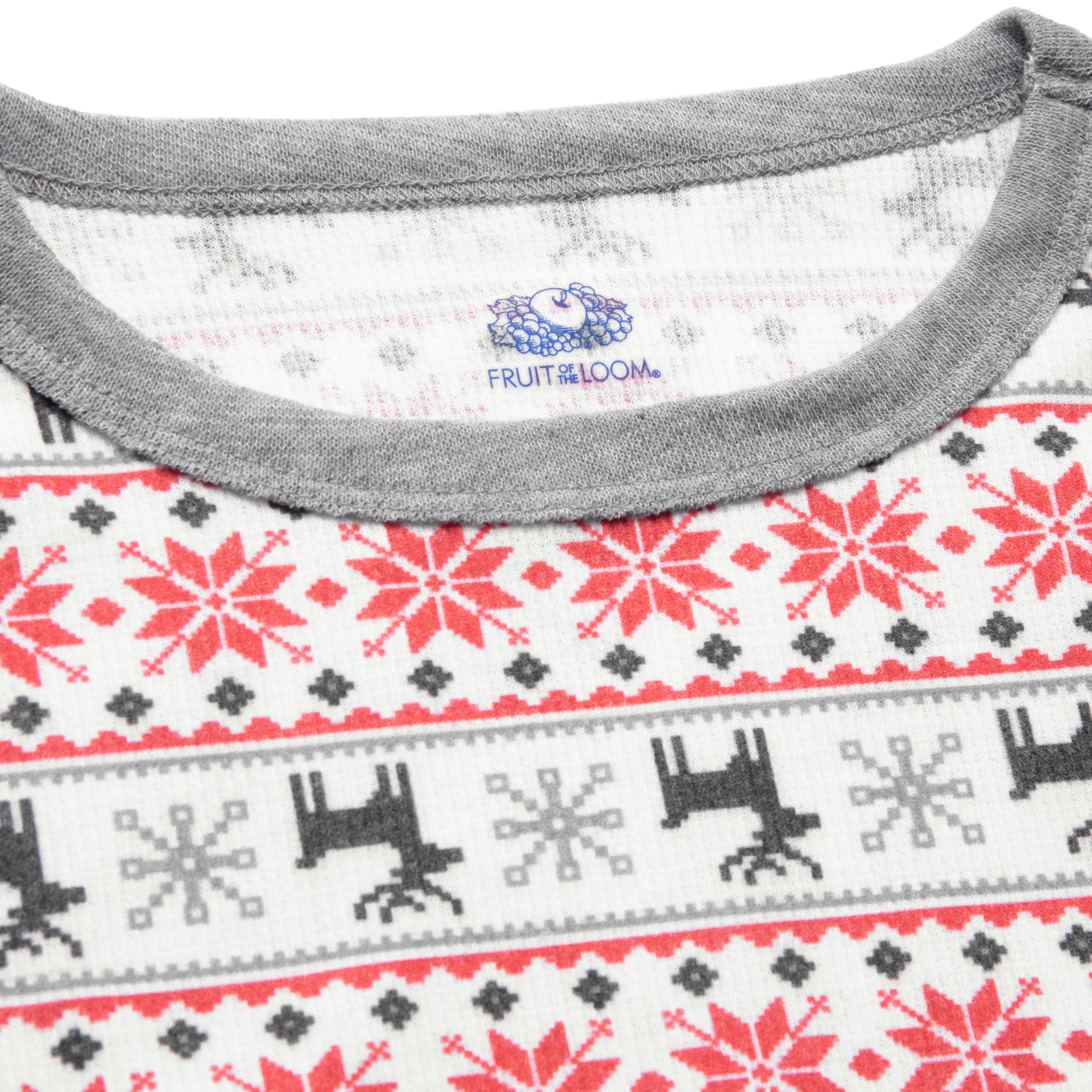 Fruit of the Loom Boys' Thermal Underwear Set - 100% Cotton Waffle Knit Long Johns for Winter Warmth - Perfect for Cold Weather, Outdoor Activities & Layering Under Clothes