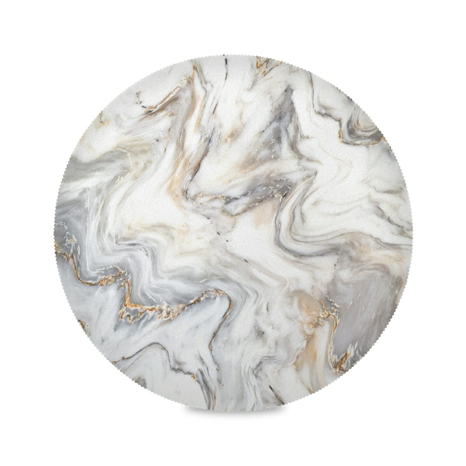 ATTX Marble Ink Texture Round Placemats Set of 1 - Elegant Non-Slip Dining Table Mats for Kitchen, Christmas Dinner & Holiday Decor - Perfect for Formal Dining, Parties & Home Decor