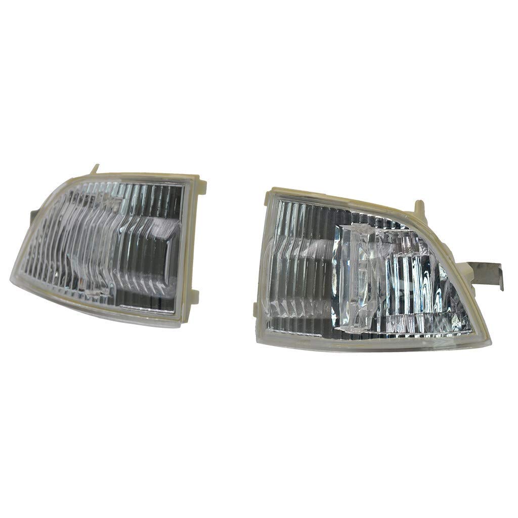 BQYQFXX 2-Sided LED Turn Signal Indicator Light Covers for Car Wing Mirrors - Durable Replacement Signal Light Case - Perfect for Night Driving & Enhanced Safety