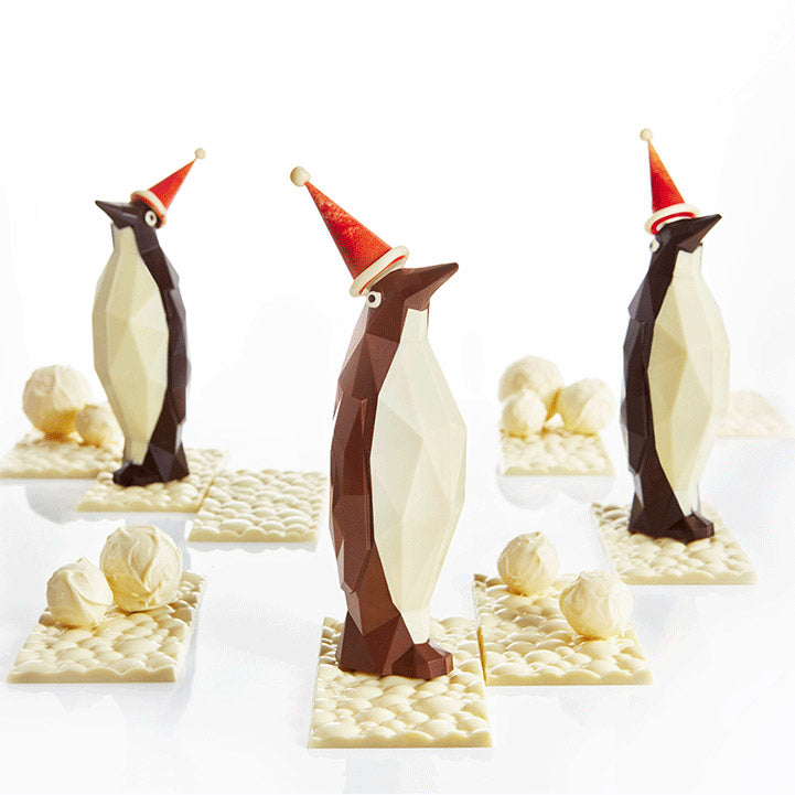 Origami Penguin 18cm Chocolate Mold for Baking - Perfect for DIY Desserts, Party Treats & Holiday Gifts