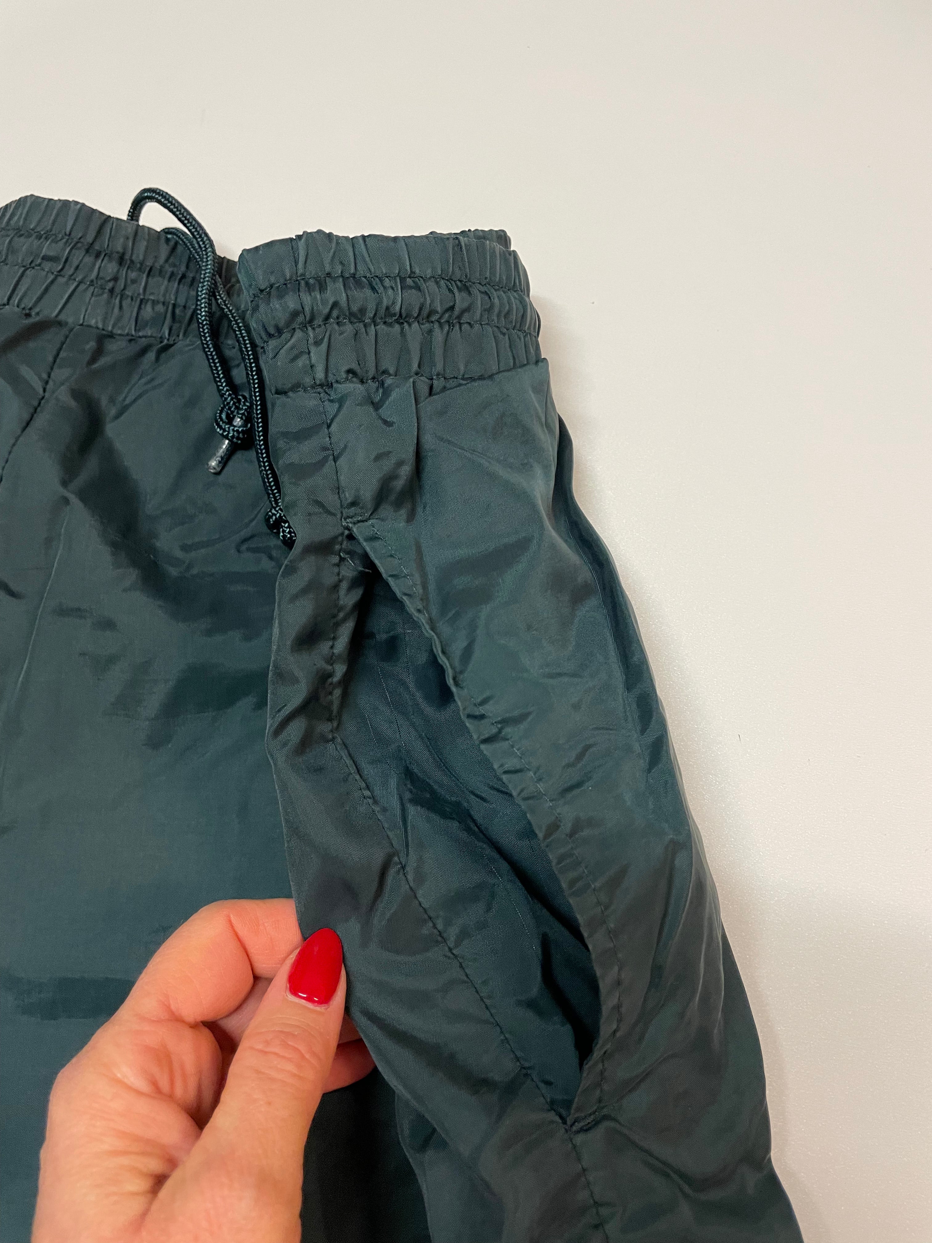 Reebok Vintage Track Pants - Nylon Water-Resistant Joggers, Baggy Fit Style #8791 | Perfect for Casual Wear, Gym, and Street Fashion