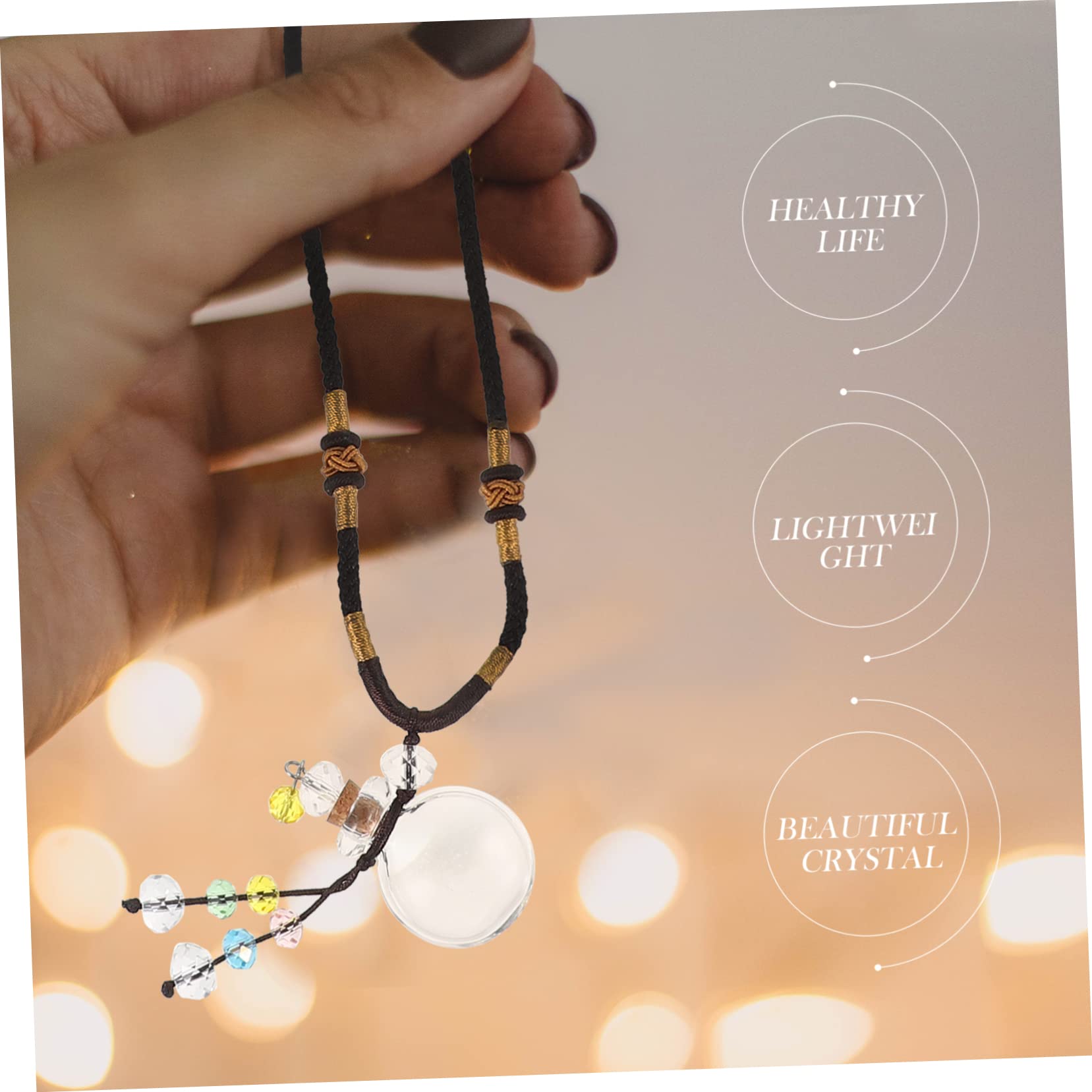 Beaupretty 3 Pcs Essential Oil Diffuser Necklace for Women - Aromatherapy Jewelry with Car Perfume Pendant, Trendy Moisennette Neck Chain for Relaxation & Stress Relief - Perfect for Office, Yoga, Meditation & Car Air Freshener