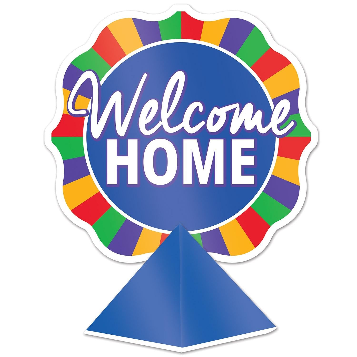 12 Pack Beistle 3D Foil Welcome Home Party Centerpieces - Homecoming Decorations for Military, College Students & Family Reunions