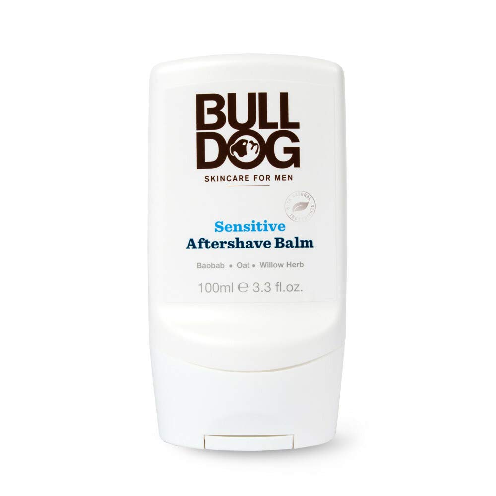 Bulldog Sensitive After Shave Balm for Men - 100ml Moisturizing Post-Shave Lotion - Soothes & Hydrates Skin - Ideal for Sensitive Skin Care Routine & Daily Grooming