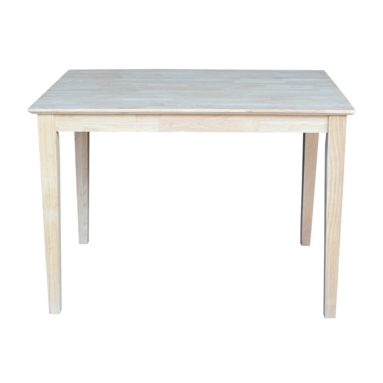 International Concepts Solid Wood Dining Table with Shaker Legs - 30